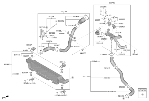 2024 Hyundai Genesis G70 SENSOR-BOOST PRESSURE Diagram for 39300-2T750