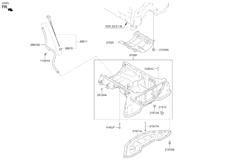 2025 Hyundai Genesis G70 Belt Cover & Oil Pan Diagram 4