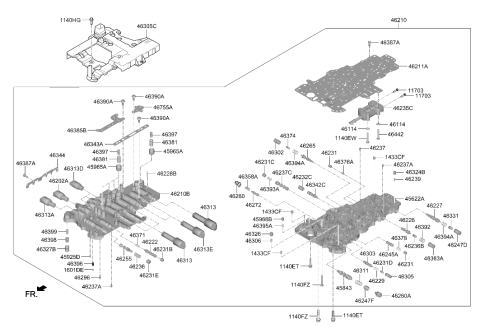 2024 Hyundai Genesis G70 Transmission Valve Body Diagram 2