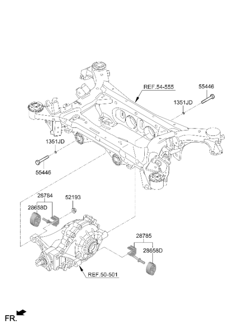 2024 Hyundai Genesis G70 Engine & Transaxle Mounting Diagram 4