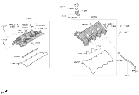 2024 Hyundai Genesis G80 Rocker Cover Diagram 3