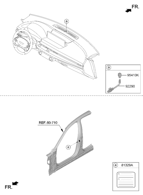 2024 Hyundai Genesis G80 Front Door Locking Diagram 2