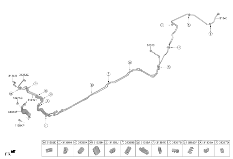 2024 Hyundai Genesis G80 Fuel Line Diagram 2