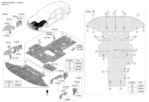 2024 Hyundai Genesis G80 Under Cover Diagram 2