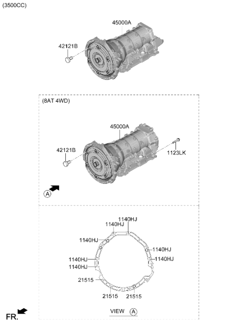 2024 Hyundai Genesis G80 Transaxle Assy-Auto Diagram 2