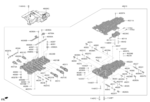 2024 Hyundai Genesis G80 Transmission Valve Body Diagram 2