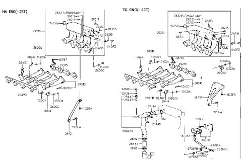 1993 Hyundai Scoupe Plain Washer Diagram for 13510-06183
