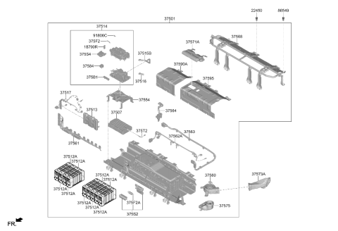 2023 Hyundai Sonata Hybrid FUSE(150A) Diagram for 18790-04943