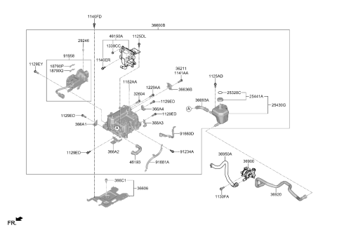 2021 Hyundai Sonata Hybrid Bolt-Washer Assembly Diagram for 11293-06147-B