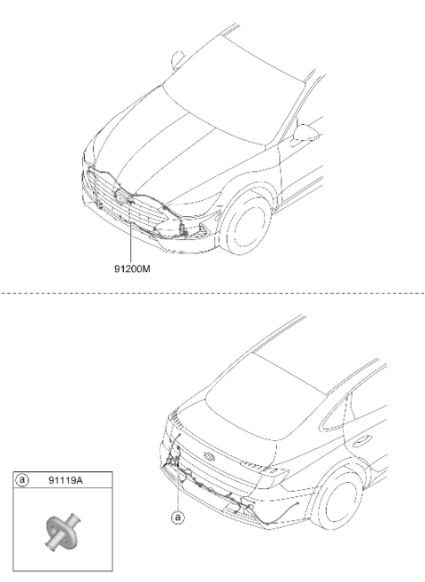 2020 Hyundai Sonata Hybrid Miscellaneous Wiring Diagram 3