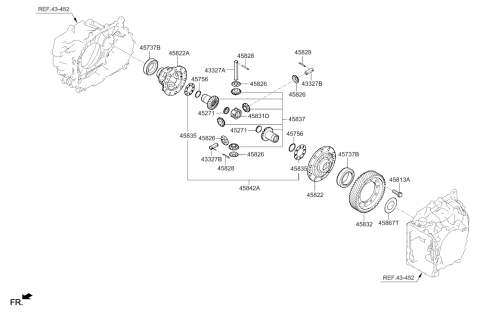 2019 Hyundai Sonata Hybrid Transaxle Gear - Auto Diagram 2