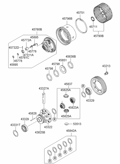 2007 Hyundai Sonata Old Body Style Transaxle Gear - Auto Diagram 3