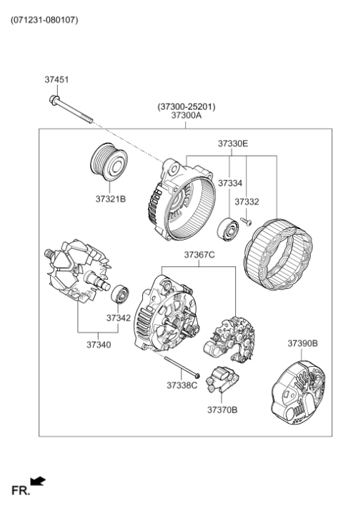 2007 Hyundai Sonata Old Body Style Alternator Diagram 3