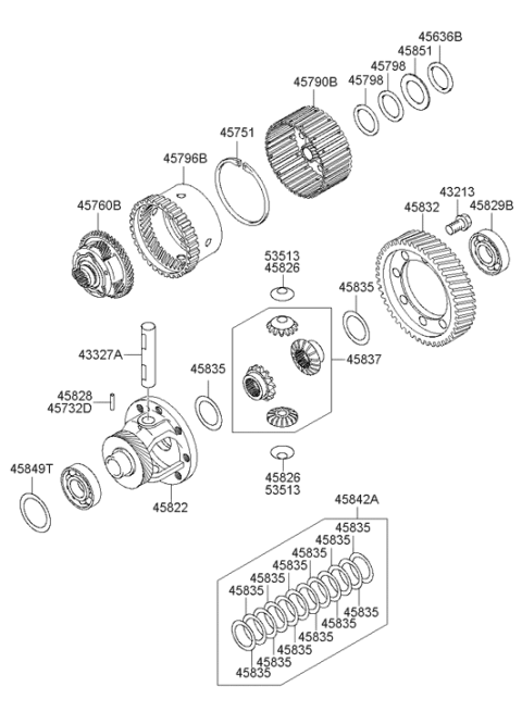 2007 Hyundai Sonata Old Body Style Transaxle Gear - Auto Diagram 4