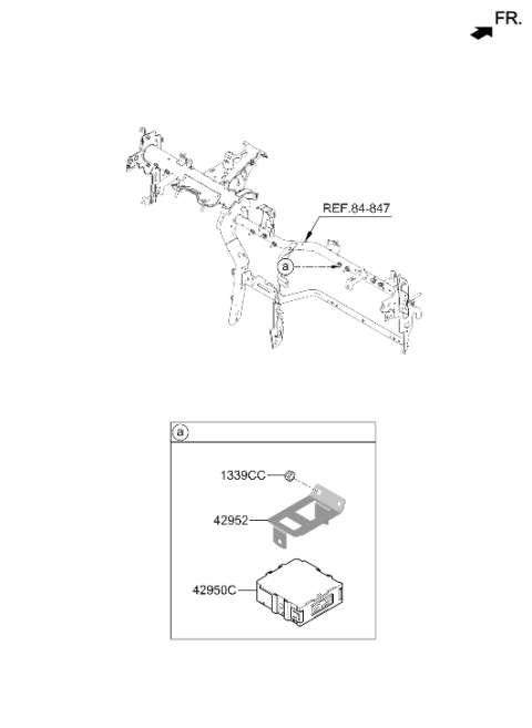 2022 Hyundai Kona Electric Traction Motor & GDU Diagram 2