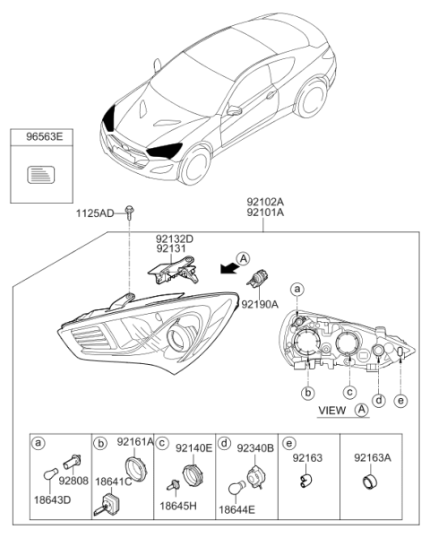 2013 Hyundai Genesis Coupe Head Lamp Diagram 2