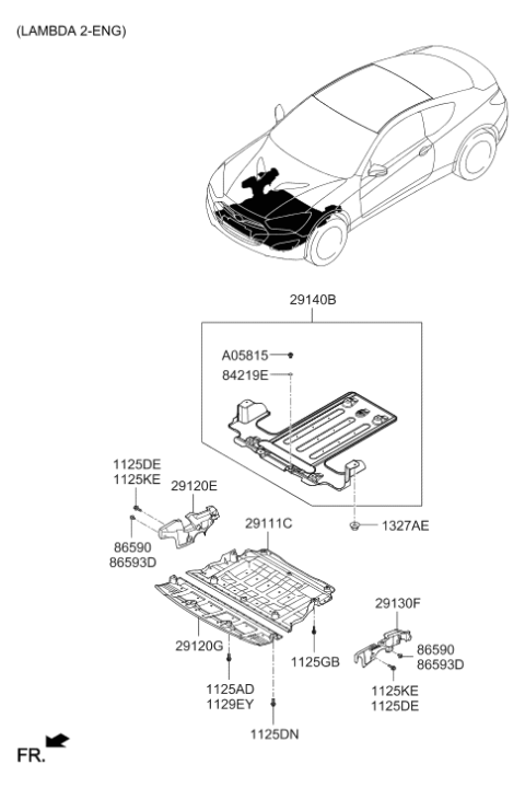 2013 Hyundai Genesis Coupe Under Cover Diagram 2