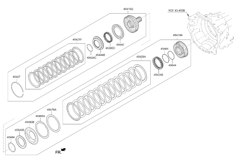 2025 Hyundai Genesis GV70 Korean made Transaxle Clutch - Auto Diagram 2