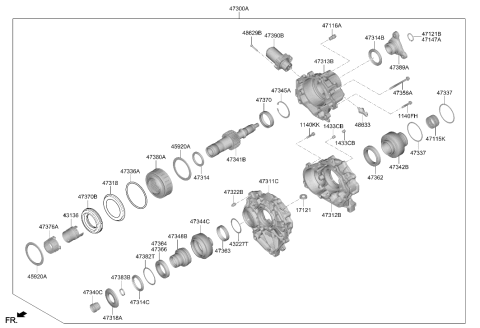 2023 Hyundai Genesis GV70 Spacer Diagram for 47326-3B152