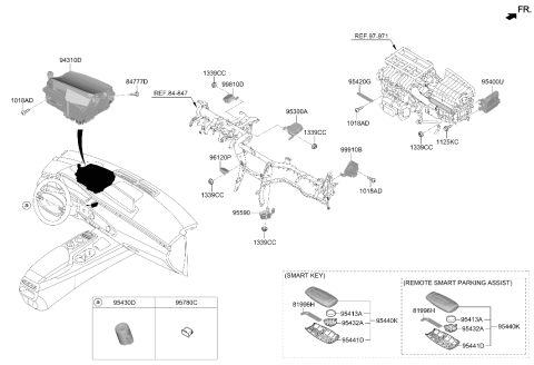 2024 Hyundai Genesis GV70 KEY-BLANKING PIC Diagram for 81996-AR000