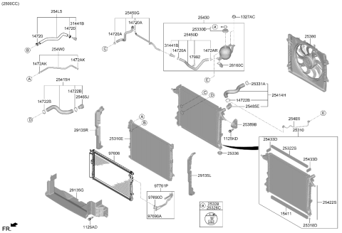 2025 Hyundai Genesis GV70 Connector Diagram for 25485-L1000