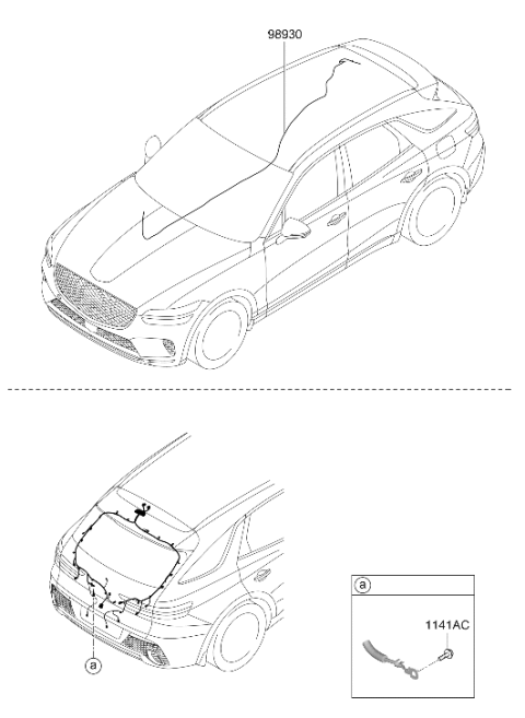 2025 Hyundai Genesis GV70 US made Floor Wiring Diagram 2
