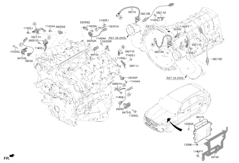 2025 Hyundai Genesis GV70 US made Electronic Control Diagram 2