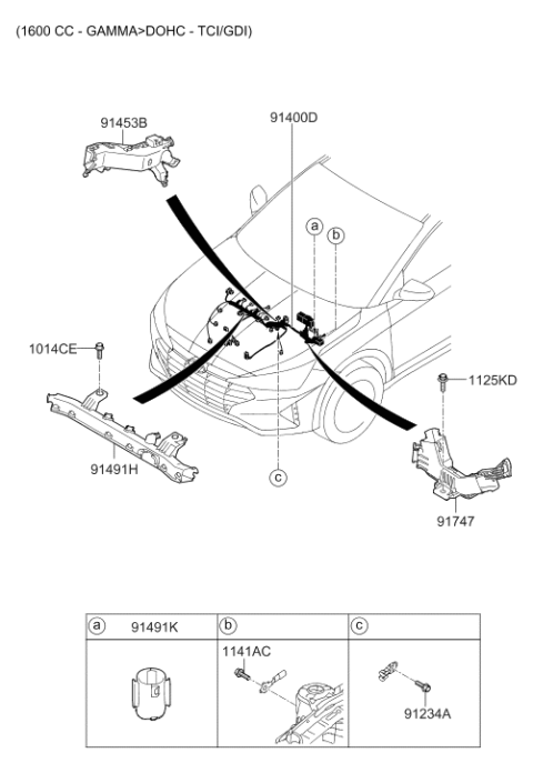 2020 Hyundai Elantra Korean made Control Wiring Diagram 2