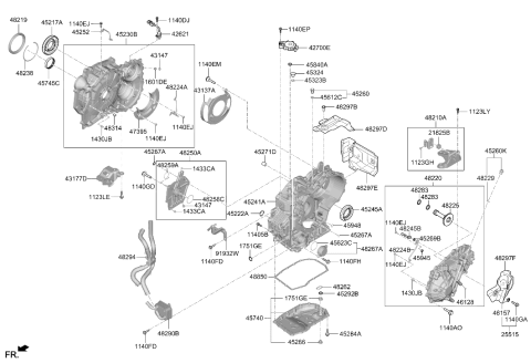 2020 Hyundai Elantra Korean made Auto Transmission Case Diagram 2