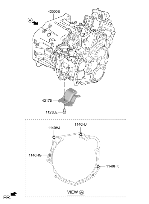 2020 Hyundai Elantra Korean made Transaxle Assy-Manual Diagram 2
