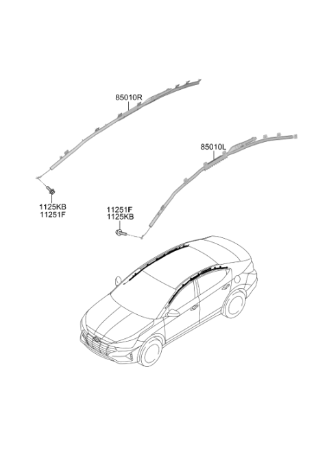 2020 Hyundai Elantra Korean made Air Bag System Diagram 2