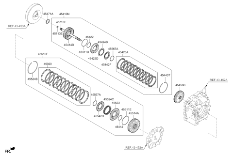2020 Hyundai Elantra Korean made Transaxle Clutch - Auto Diagram 3