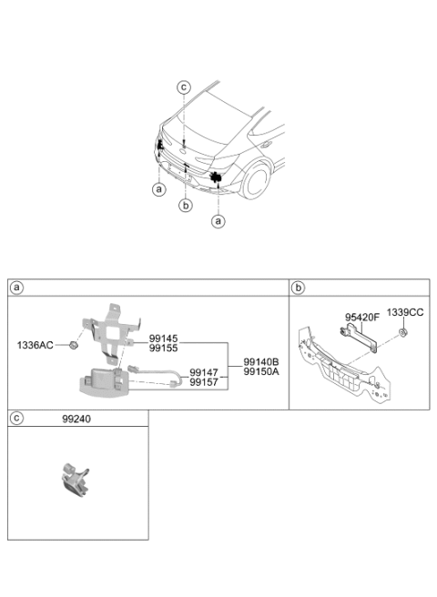 2020 Hyundai Elantra Korean made Relay & Module Diagram 3