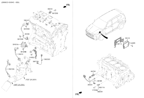2021 Hyundai Santa Fe Electronic Control Diagram 2
