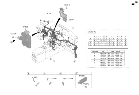 2022 Hyundai Santa Fe Junction Block-Icm Diagram for 91940-S1040