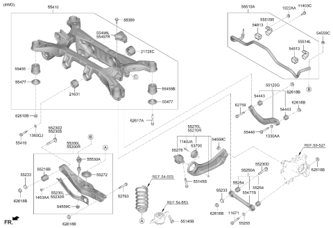 2021 Hyundai Santa Fe Bolt Flange Diagram for 11406-10406-K