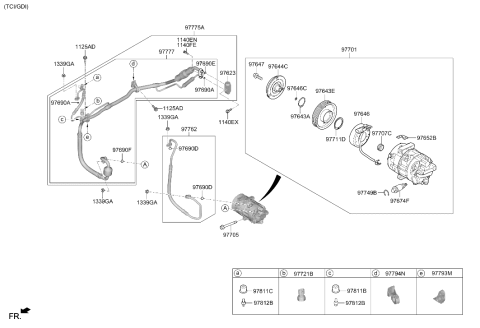 2022 Hyundai Santa Fe Expansion Valve Diagram for 97626-S2000