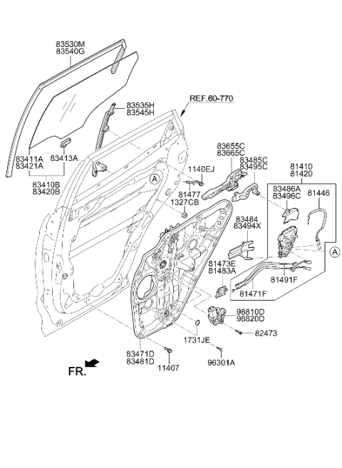 2014 Hyundai Santa Fe Sport Screw-Speaker Diagram for 96301-3S000