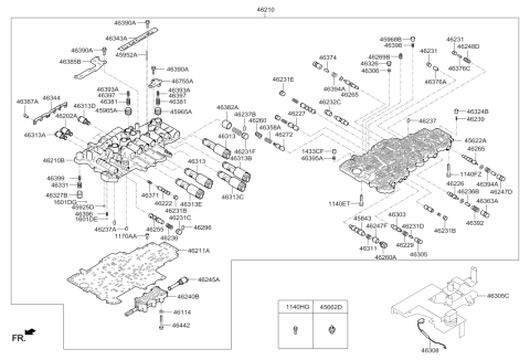 2010 Hyundai Genesis Transmission Valve Body Diagram 2