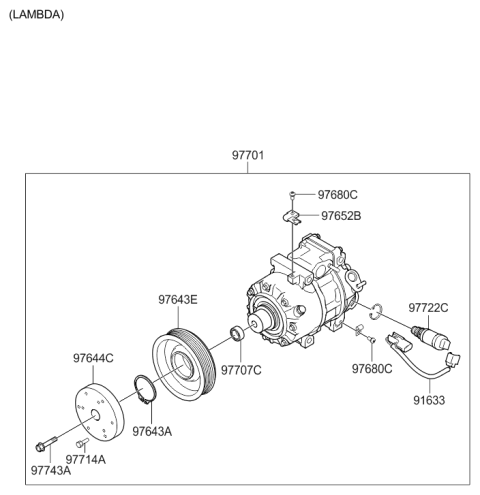 2013 Hyundai Genesis Air conditioning System-Cooler Line Diagram 4