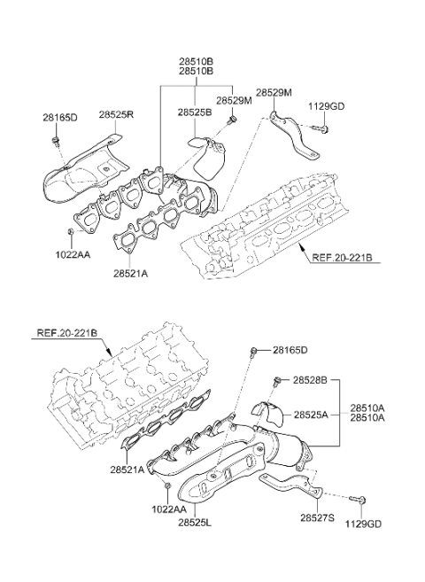 2010 Hyundai Genesis Exhaust Manifold Diagram 4