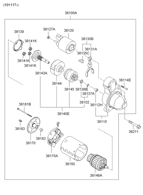 2009 Hyundai Sonata New Body Style Starter Diagram 3