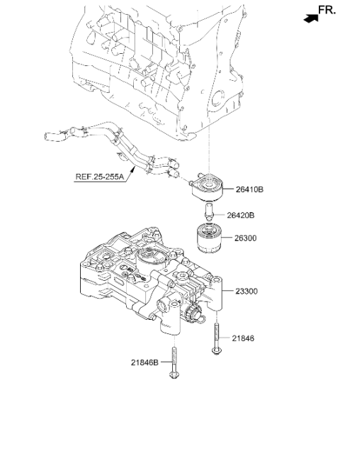 2014 Hyundai Sonata Shaft Assembly Balance Diagram for 23300-2G450