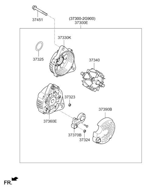 2009 Hyundai Sonata New Body Style Alternator Diagram 5