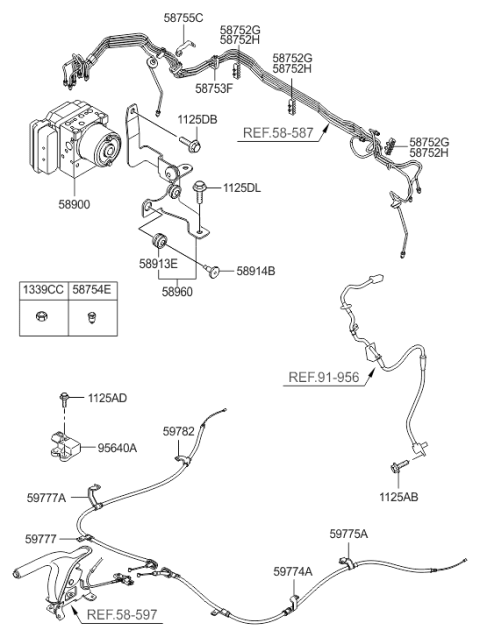 2007 Hyundai Tucson Sensor Assembly-"G" Diagram for 95690-2E500