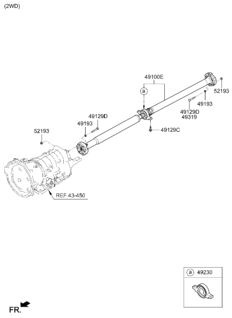 2020 Hyundai Genesis G90 Propeller Shaft Diagram 2