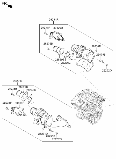 2021 Hyundai Genesis G90 Exhaust Manifold Diagram 2