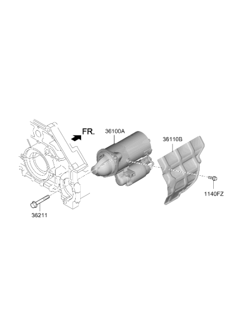 2020 Hyundai Genesis G90 Starter Diagram 2