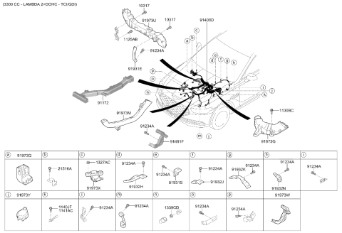 2021 Hyundai Genesis G90 Protector Wiring Diagram for 91970-B1120
