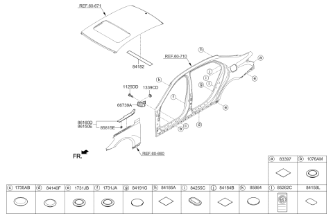 2020 Hyundai Genesis G90 Isolation Pad & Plug Diagram 3
